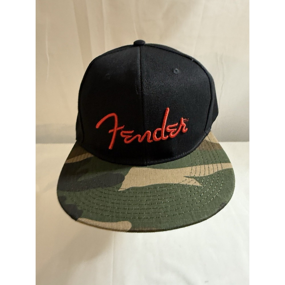 Fender Guitar Camo Flatbill Hat, Camo, One Size Fits Most